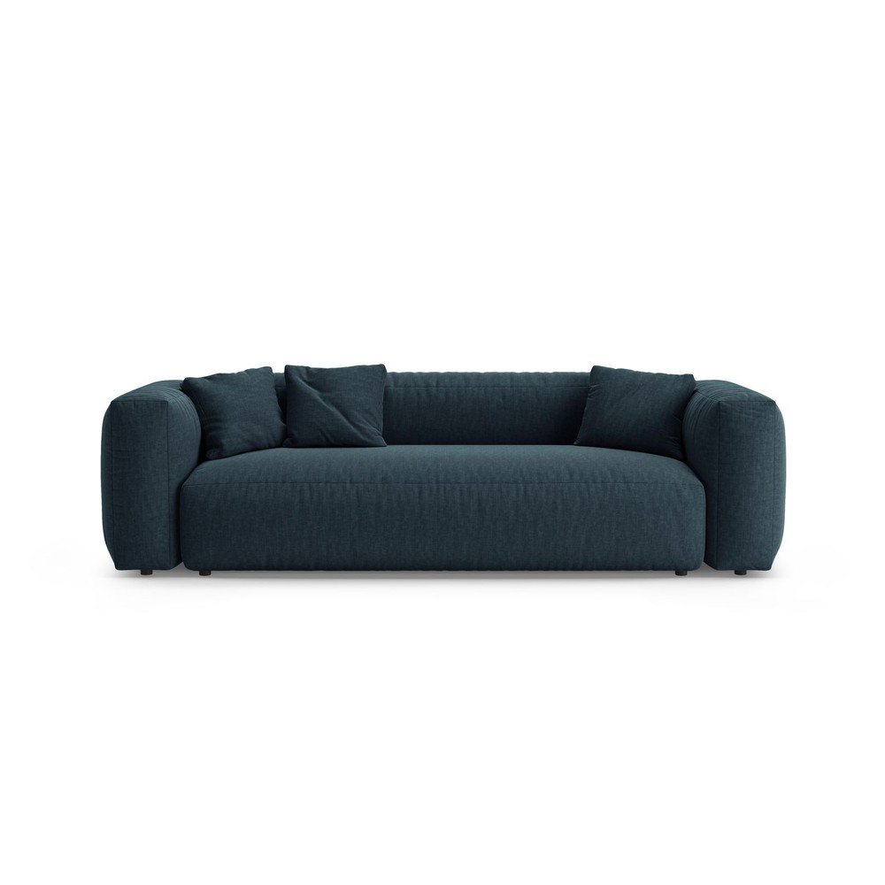 Ciemnoniebieska rozkładana sofa modułowa 264 cm Martina – Micadoni