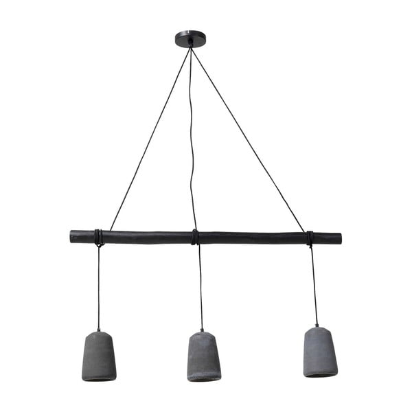 Antracytowa lampa wisząca ø 15 cm Concrete – Kare Design