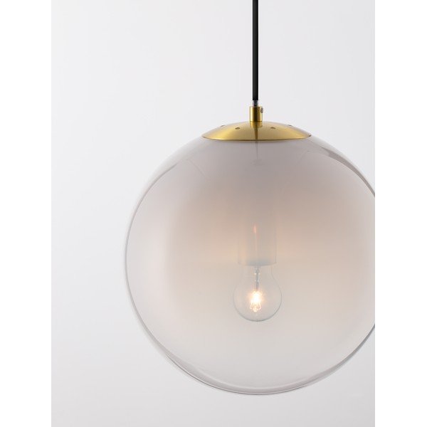 Biała/w kolorze złota szklana lampa wisząca ø 30 cm Vita – Nova Luce-image-1