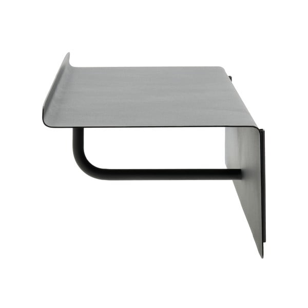 Czarny stalowy wieszak ścienny z półką 21,5 cm A-Coat – Zone-image-4