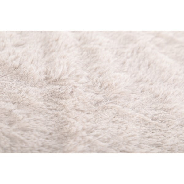 Białobeżowy koc ze sztucznego futra 150x200 cm Ruby – Tiseco Home Studio-image-2