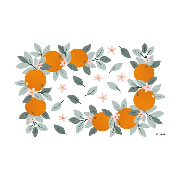 Naklejki dziecięce 64x40 cm Oranges Ornaments – Lilipinso