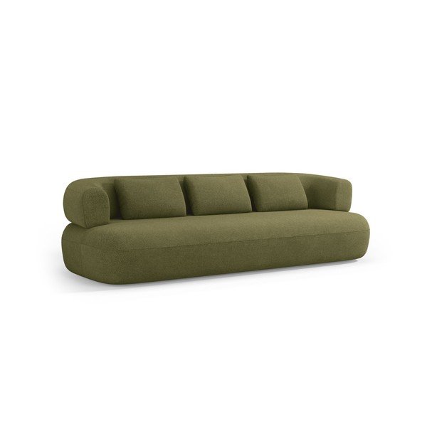Zielona sofa z materiału bouclé 200 cm Jenny – Micadoni 