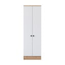 Biała szafa w dekorze orzecha 60x183 cm Theresa – Kalune Design