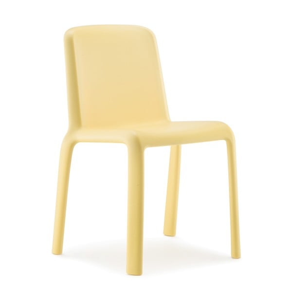 Żółte krzesło Pedrali Snow Junior