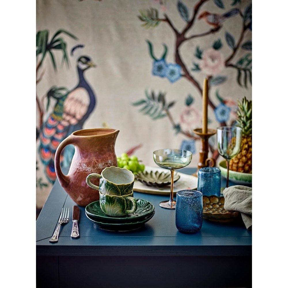 Zielony koc 130x155 cm Peacock – Bloomingville (zdjęcie 3)