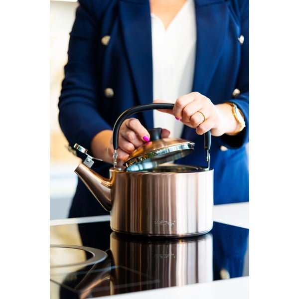 Czajnik ze stali nierdzewnej w kolorze miedzi 1,5 l Diamante – Vialli Design-image-2