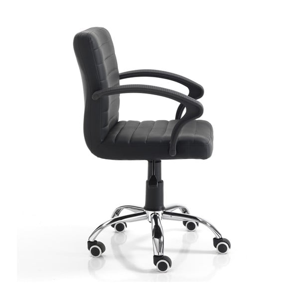Czarne krzesło biurowe na kółkachTomasucci Pany-image-1
