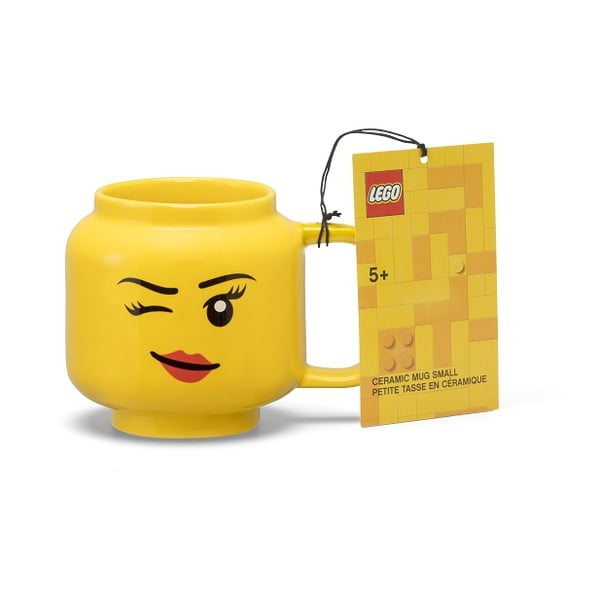 Żółty ceramiczny kubek dla dzieci 255 ml Head – LEGO®-image-3
