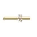 Stalowy regulowany karnisz w kolorze matowego złota 107 - 305 cm Flute – Umbra