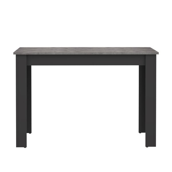 Czarny stół z blatem w dekorze betonu 110x70 cm Nice – TemaHome 