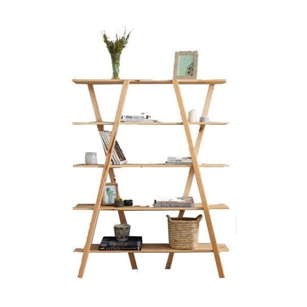 Regał z drewna sosnowego 120x148 cm Perla – Kalune Design-image-2