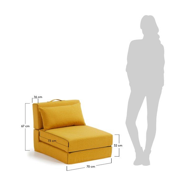 Żółty fotel Arty – Kave Home-image-4