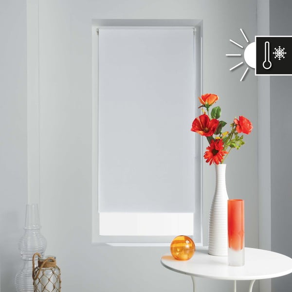 Biała tekstylna roleta 90x180 cm Occult – douceur d'intérieur-image-2
