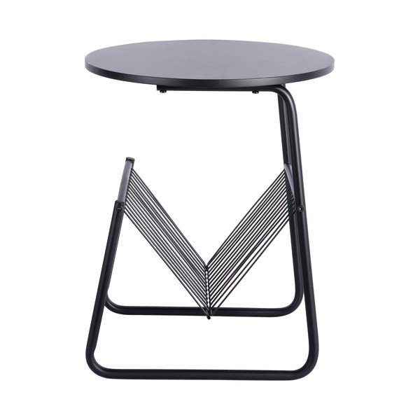 Metalowy okrągły stolik ø 40 cm Riqueza Revista – Leitmotiv-image-3