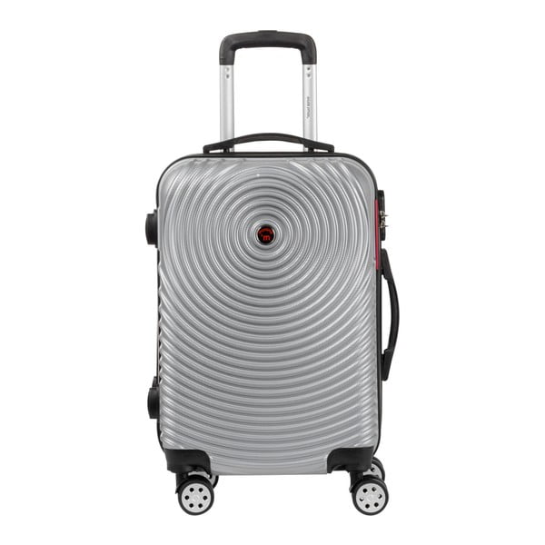 Szara walizka podręczna na kółkach Murano Traveller, 55x34 cm