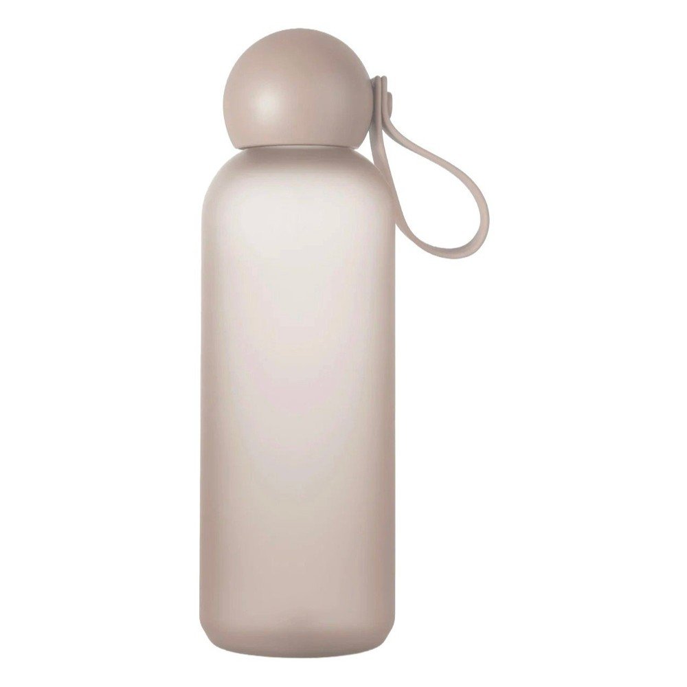 Beżowa podróżna butelka z plastiku z recyklingu 650 ml Tom – Sagaform