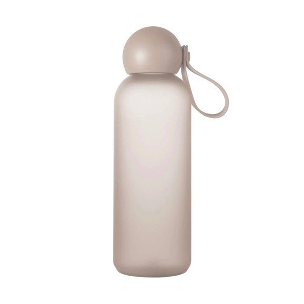 Beżowa podróżna butelka z plastiku z recyklingu 650 ml Tom – Sagaform