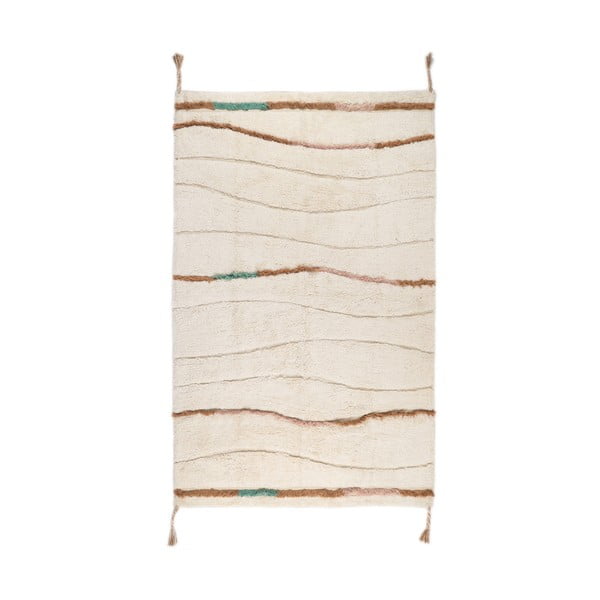 Kremowy dywan odpowiedni do prania 100x150 cm Serena – Nattiot