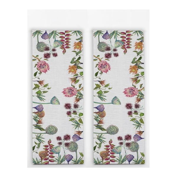 Zestaw 2 bieżników z domieszką lnu Madre Selva Flores Salvajes-image-2
