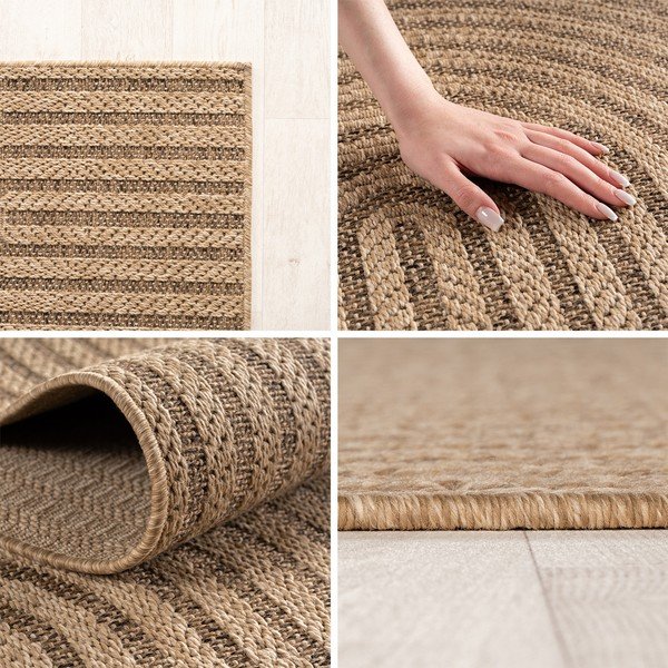 Brązowy okrągły dywan odpowiedni na zewnątrz ø 160 cm Timber 1401 – Ayyildiz Carpets-image-4