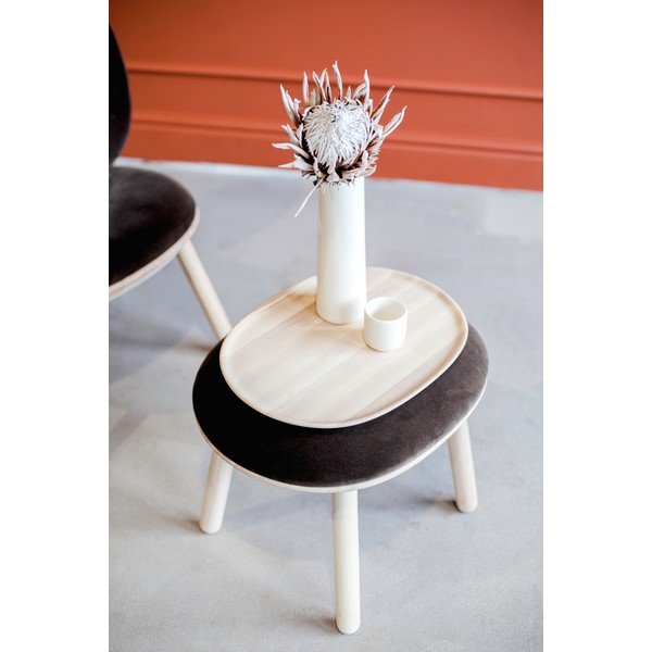 Beżowy podnóżek z owczej wełny EMKO Naïve-image-1