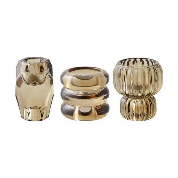 Szklane świeczniki zestaw na świeczkę typu tealight 3 szt. – House Nordic