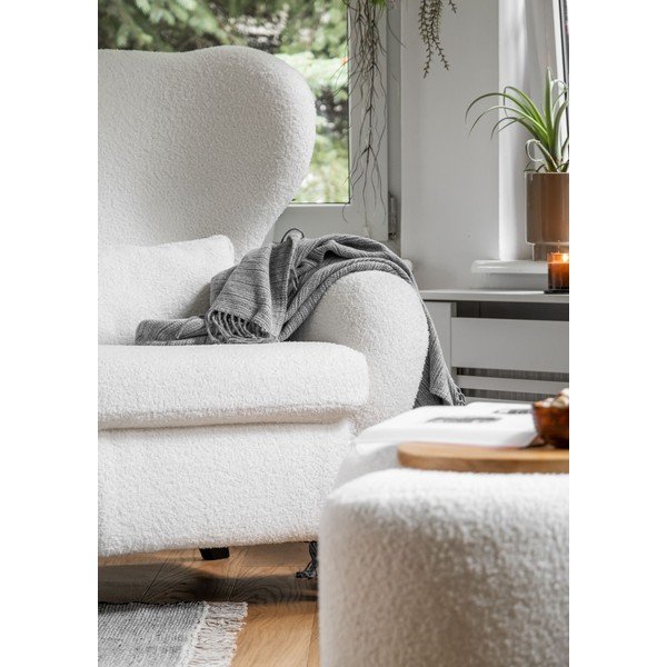 Biały fotel uszak Miuform Miuf-image-3