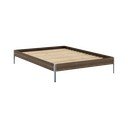 Brązowe łóżko dwuosobowe z litego drewna sosnowego ze stelażem 140x200 cm Core – Karup Design