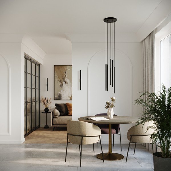 Czarny kinkiet ø 2,5 cm Fideus – Sollux-image-4