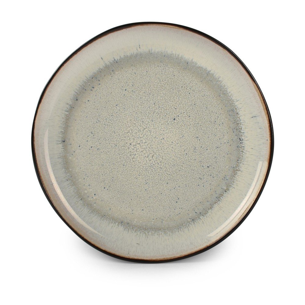 Czarny/beżowy kamionkowy talerz deserowy ø 21,5 cm Lunar – Salt&Pepper