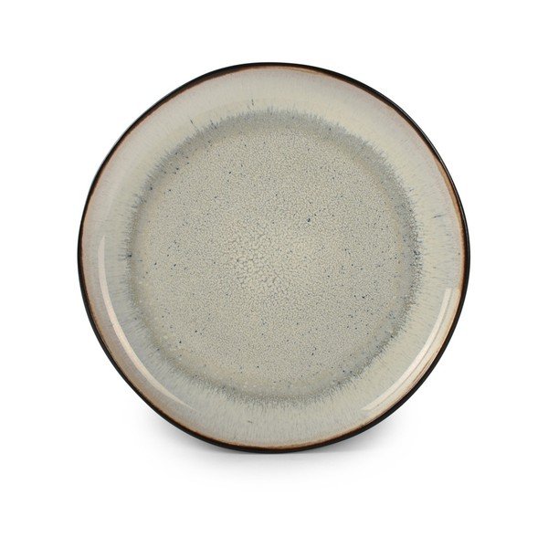 Czarny/beżowy kamionkowy talerz deserowy ø 21,5 cm Lunar – Salt&Pepper