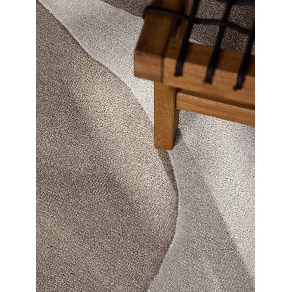 Beżowy wełniany okrągły dywan tkany ręcznie ø 160 cm Hackney Clarissa – Ted Baker-image-3