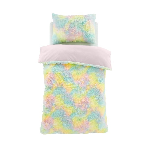 Pościel dziecięca jednoosobowa z mikropluszu 135x200 cm Rainbow Cuddly – Catherine Lansfield