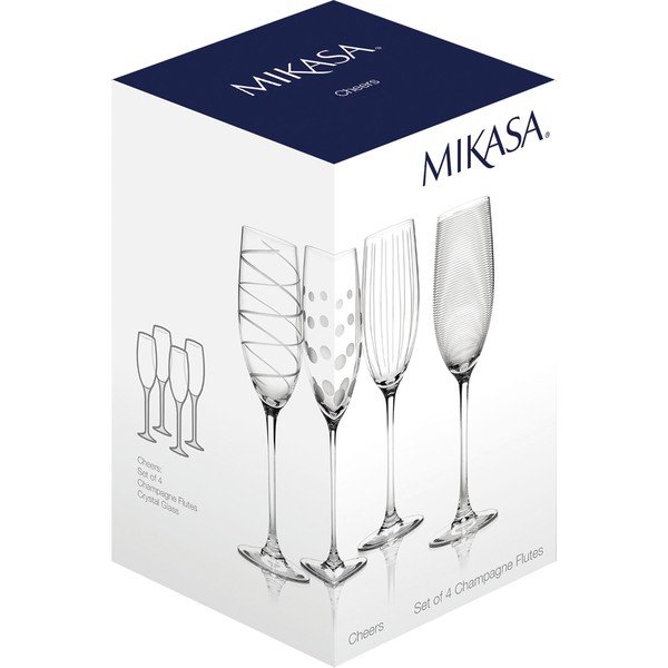 Zestaw 4 kieliszków do szampana Mikasa Cheers, 250 ml-image-4