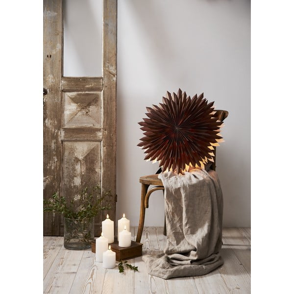 Brązowa świąteczna dekoracja Star Trading Ice, ø 60 cm