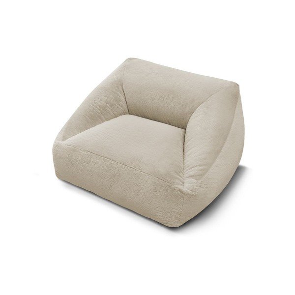 Beżowy worek do siedzenia z imitacji futra Lilibet – Bobochic Paris-image-3