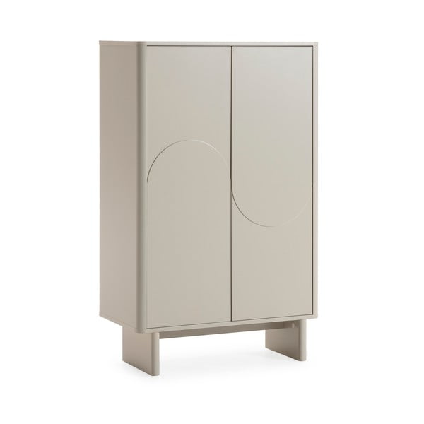 Kremowa szafka 80x130x40 cm Solei – MOME-image-4