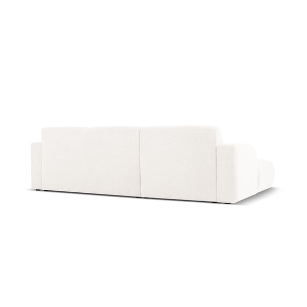 Biały narożnik z materiału bouclé (lewostronny) Molino – Micadoni Home-image-3