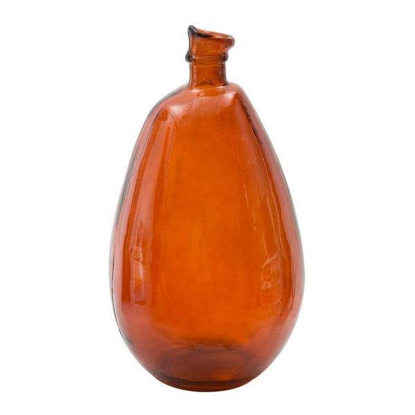 Czerwony wazon ze szkła z recyklingu Mauro Ferretti Put, wys. 47 cm
