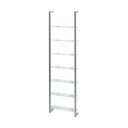 Wielopoziomowa metalowa półka w kolorze srebra 46 cm Cubic – Spinder Design