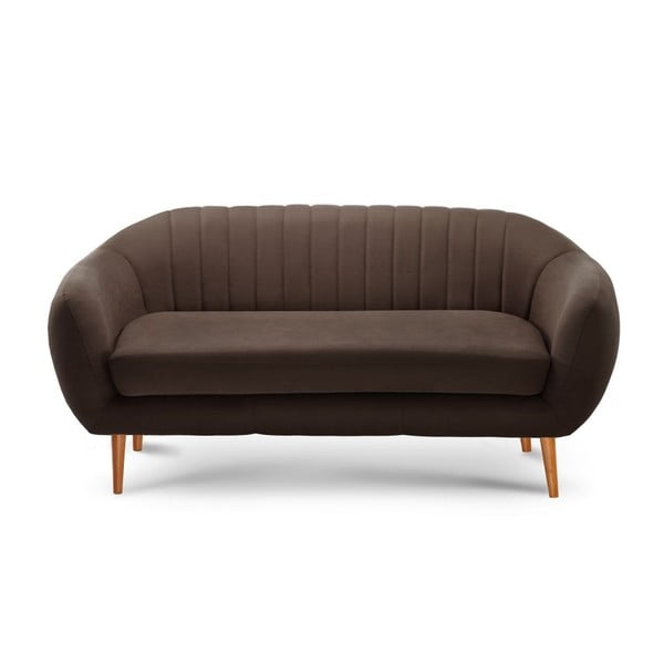 Brązowa sofa 3-osobowa Scandi by Stella Cadente Maison Comete