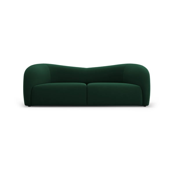 Ciemnozielona aksamitna sofa 197 cm Santi – Interieurs 86