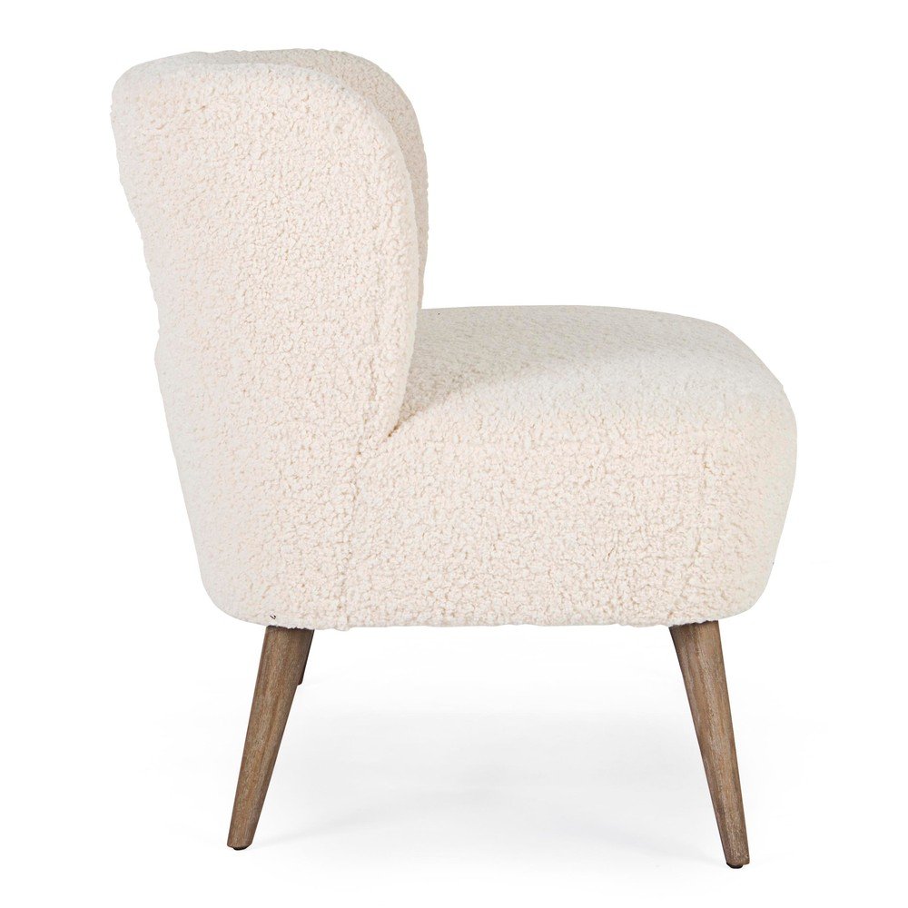 Kremowa sofa z imitacji futra 115 cm Cortina – Bizzotto (zdjęcie 4)