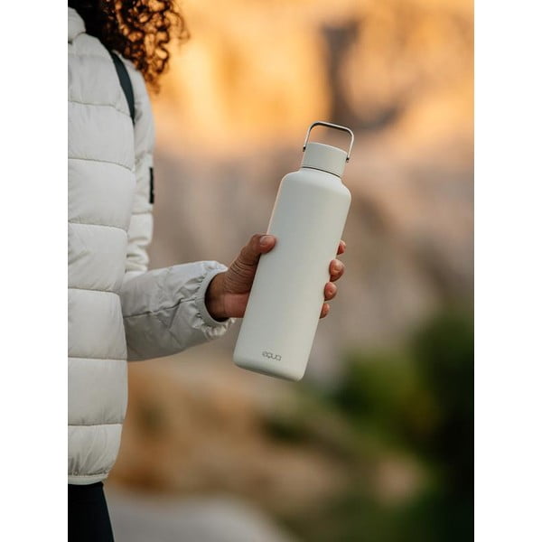 Biała nierdzewna butelka Equa Timeless, 1 l-image-2