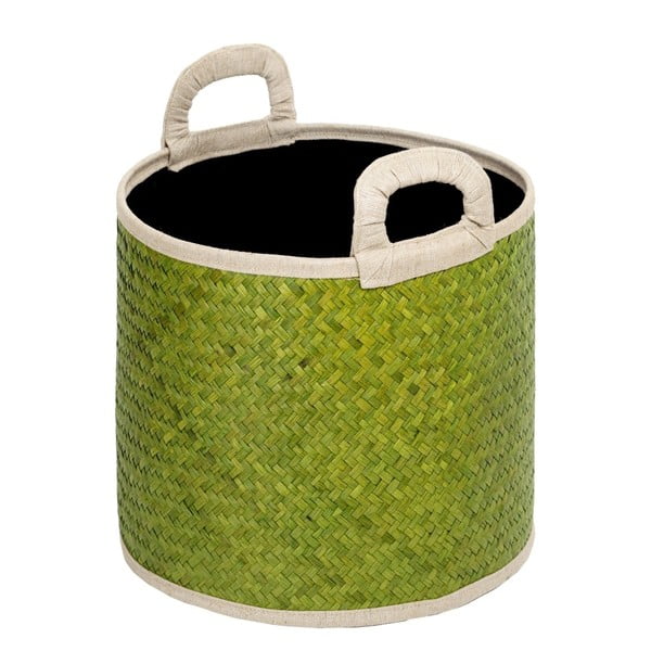 Zielony koszyk z trawy morskiej Ikaika, ⌀ 39 cm