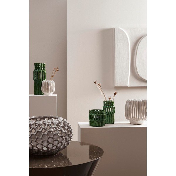 Kremowy ceramiczny ręcznie wykonany wazon (wysokość 17 cm) Naoko – Bizzotto-image-2