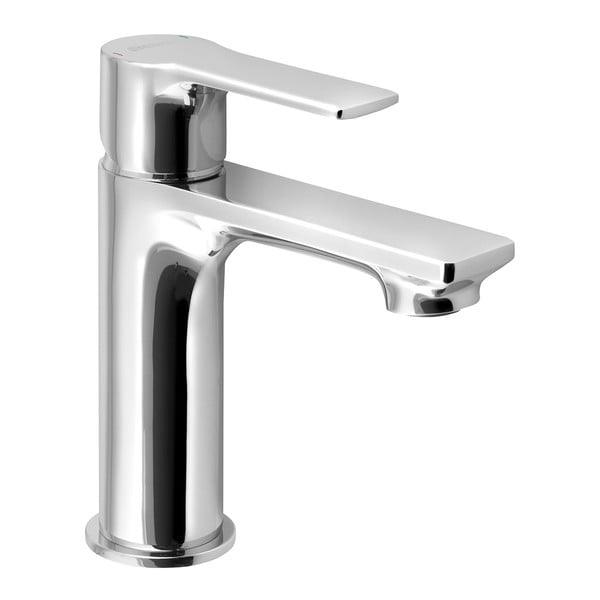 Bateria umywalkowa stojąca w kolorze srebra z połyskiem Pax – Sapho