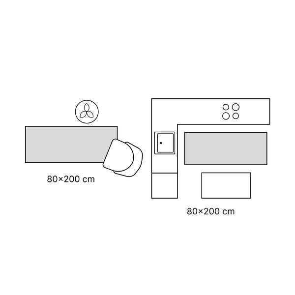 Pomarańczowo-szary chodnik odpowiedni do prania 80x200 cm Blocks of Fun – Vitaus-image-3