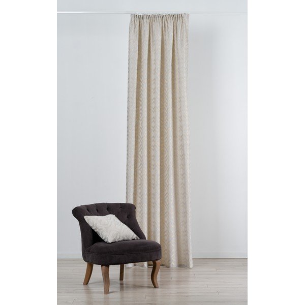 Kremowa zasłona 140x245 cm Giuseppe – Mendola Fabrics-image-3